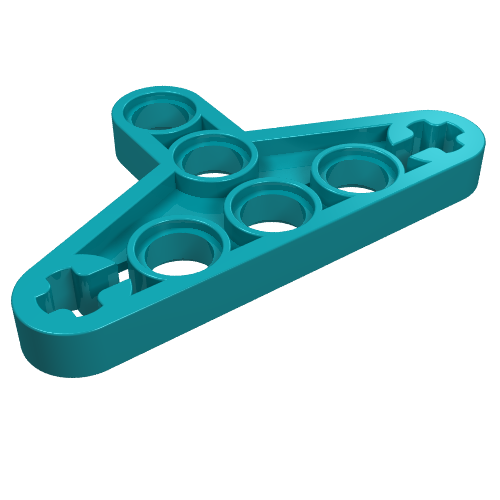Lego Technic Beam Triangle Thin [Type I] / Dark Turquoise