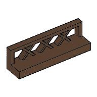 Lego Fence Lattice 1 x 4 x 1 / Brown