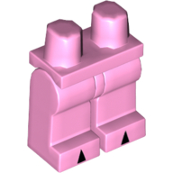 Lego Hips and Bright Pink Legs with Black Triangles on Feet Print
