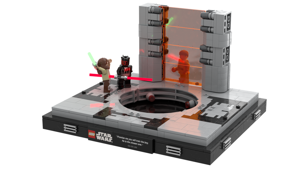 Lego Duel Of The Fates - Diorama (Episode 1 The Phantom Menace)