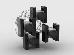 Nanoscale Tie Fighter (UCS Star Destroyer x2 scale)