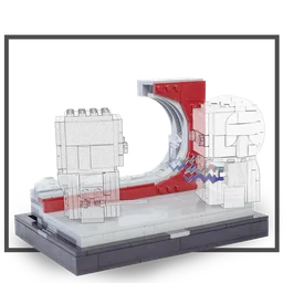 Corouscant "Window Fight" Diorama-Base for BrickHeadz