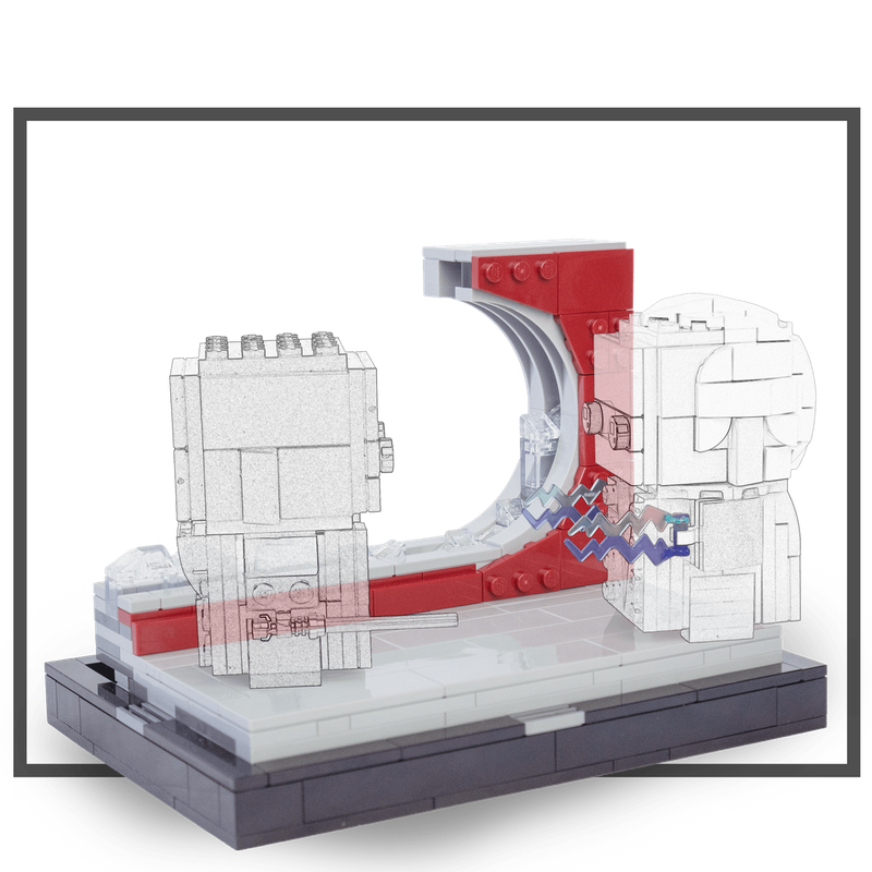 Lego Corouscant "Window Fight" Diorama-Base for BrickHeadz
