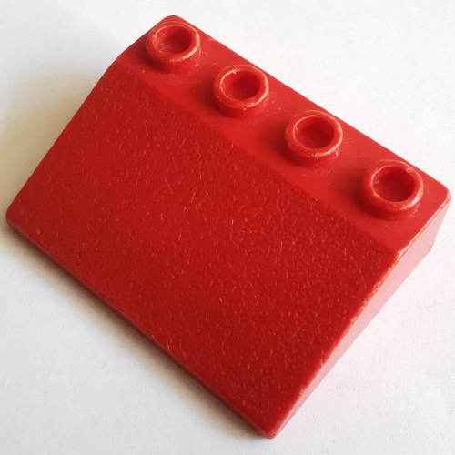 Lego Minitalia Slope 33° 3 x 4 with Bottom X Supports / Red