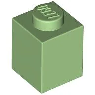 Brick 1 x 1 / Medium Green