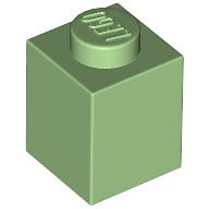 Lego Brick 1 x 1 / Medium Green