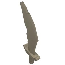 Weapon Sword / Scimitar Notched Blade / Dark Tan
