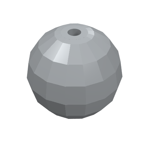 Lego Projectile, Large Figure Weapon, Zamor Sphere / Ball / Light Bluish Gray