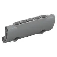 Technic Panel Curved 7 x 3 with 2 Pin Holes through Panel Surface / Light Bluish Gray
