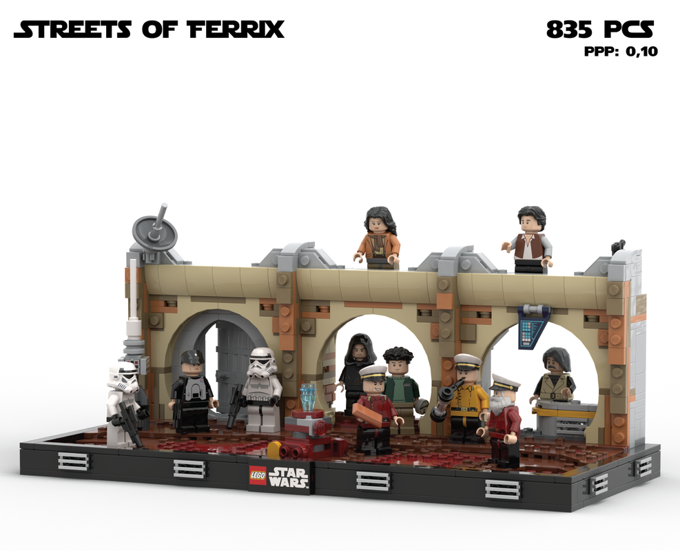 Lego Streets of Ferrix Diorama (Andor)