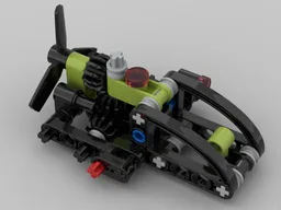 Hovercraft with working propeller