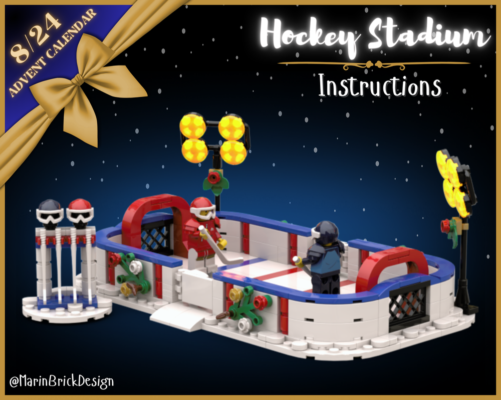 Lego Hockey Stadium Moc Chrsitmas Winter Village Moc