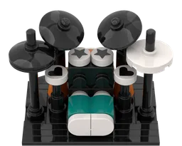 Minifig-scale Drum Kit