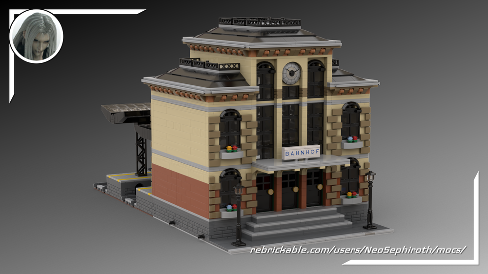 Lego Modular German Train Station