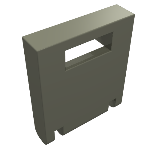 Lego Box 2 x 2 x 2 Door with Slot / Dark Gray