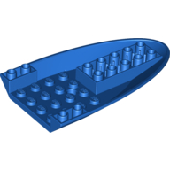 Lego Aircraft Fuselage Curved Forward 6 x 10 Bottom / Blue
