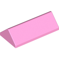 Lego Brick Sloped 45° 2 x 4 Double / Bright Pink