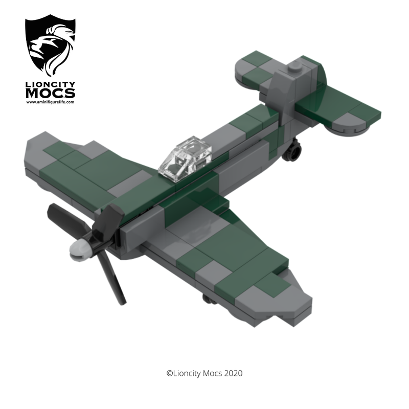 Lego Spitfire WWII Mini Aircraft MOC