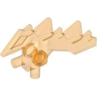 Weapon Blade with Spikes and Two Bars / Trans-Orange