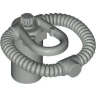 Minifig Neckwear Scuba Airtank, Bar Holder / Light Gray
