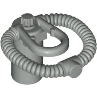 Lego Minifig Neckwear Scuba Airtank, Bar Holder / Light Gray
