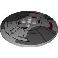 Dish 8 x 8 Inverted [Radar] with Sith Infiltrator Cockpit Roof Print