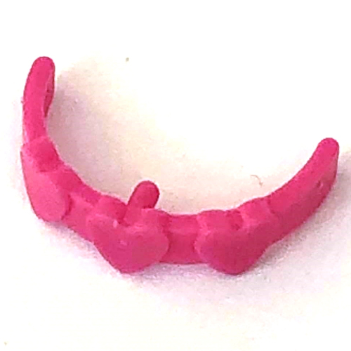 Lego Belville, Equipment, Hair Band with Hearts / Dark Pink