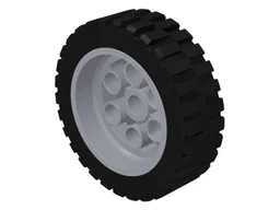 Wheel 30mm D. x 13mm (13 x 24 Model Team), with Black Tire 13 x 24 Model Team (2695 / 2696) / Light Bluish Gray