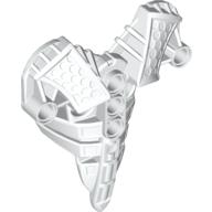 Lego Large Figure Torso Cover, Armour, Toa Inika (Type 2) [Plain] / White
