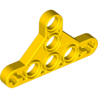 Lego Technic Beam Triangle Thin [Type II] / Yellow