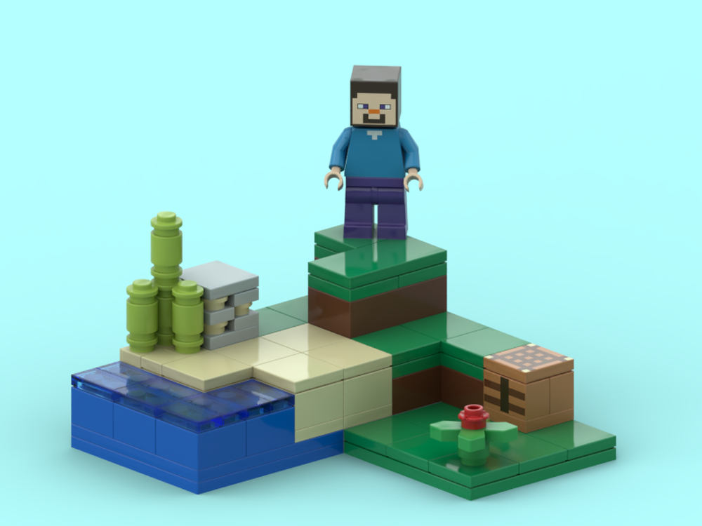 Lego Block Accurate - The Creeper Ambush 21177 Transformation