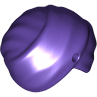 Lego Hat Turban Wrap with Hole / Dark Purple