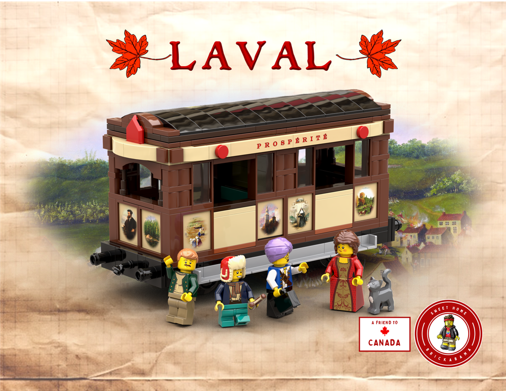 Lego SHB Sister Steamers - Series #2: 1837 - Passenger Wagon - "Prosperity / Prospérité"