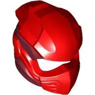 Helmet, Ninja with Wraps Dark Red Pattern / Red