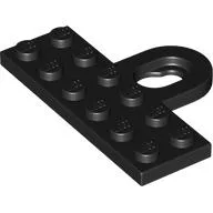 Plate Special 2 x 6 with Wall Mount Hook / Black