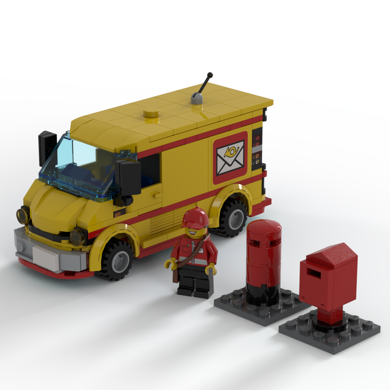 Lego Medium Panel Mail Van - LM