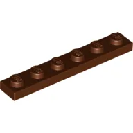 Plate 1 x 6 / Reddish Brown