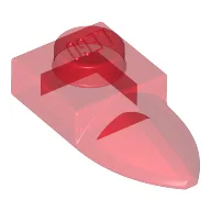 Plate Special 1 x 1 with Tooth / Trans-Red
