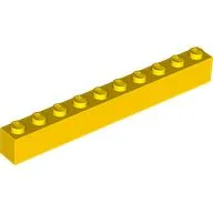 Brick 1 x 10 / Yellow