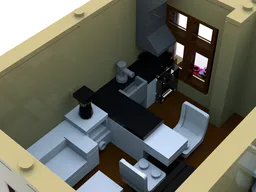 Inverted corner building - Pub
