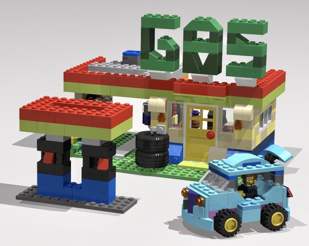 Lego 10698 Gas Station + Car