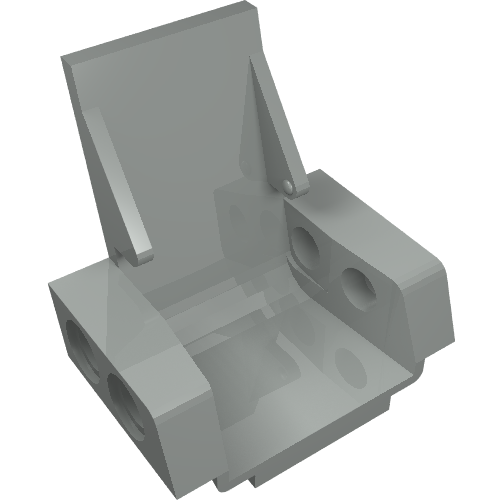 Lego Technic Seat / Chair [3 x 2 Base] / Light Gray