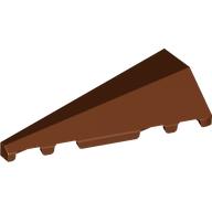 Lego Brick Wedged, Sloped 2 x 5 Left / Reddish Brown
