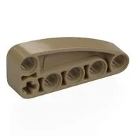 Technic Beam 2 x 5 L-Shape with Quarter Ellipse Thick / Dark Tan