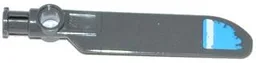 Technic Rotor Blade Small with Axle and Pin Connector End with White Stripe on Dark Azure Background Pattern on Bottom (Sticker) - Set 70129
