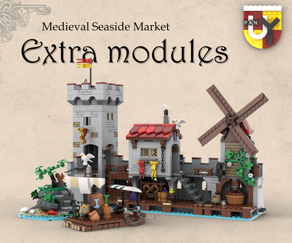 Lego Medieval Seaside Market Extra Modules