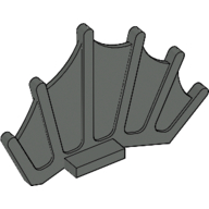 Lego Animal Body Part, Dinosaur, Back Sail 8 x 2 x 5 / Dark Gray