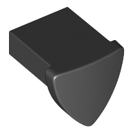 Lego Animal Body Part, Dog Ear, Plate Special 1 x 1 / Black