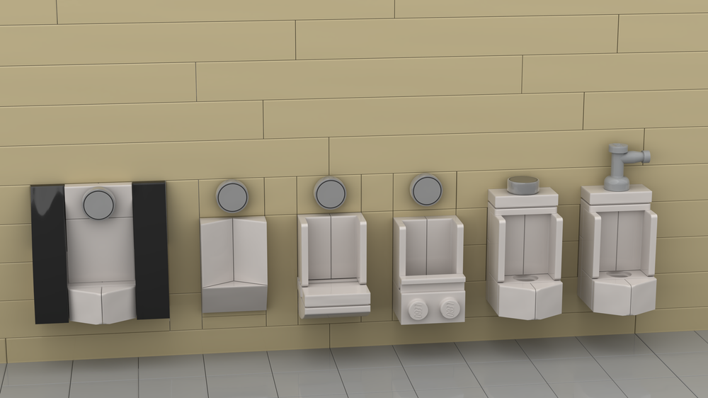 Lego urinal set