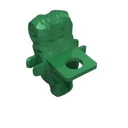Minifig Neckwear Backpack with Sleeping Bag / Green